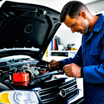 **

"A skilled mechanic, fully clothed in appropriate work attire, carefully inspecting an engine in a well-lit garage. Tools are neatly arranged in the background. Perfect anatomy, correct proportions, safe for work, appropriate content, professional, family-friendly, high-quality rendering."

**